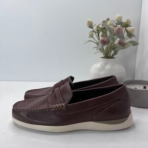 Cole Haan Grand Atlantic Leather Moc Toe Penny Loafer Brown C33028 Men's 9M NWOB